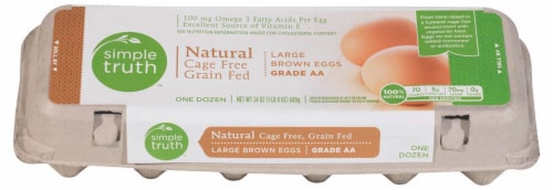 Simple Truth™ Natural Cage Free Grade AA Large Brown Eggs Perspective: front