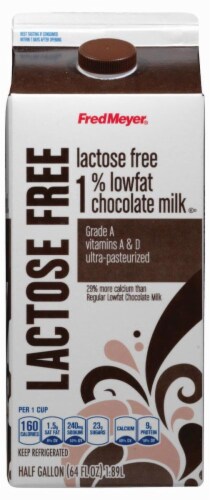 Fred Meyer 1% Lowfat Lactose Free Chocolate Milk Perspective: front
