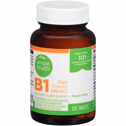 Simple Truth™ Vitamin B1 Tablets 100mg 100 Count Perspective: front