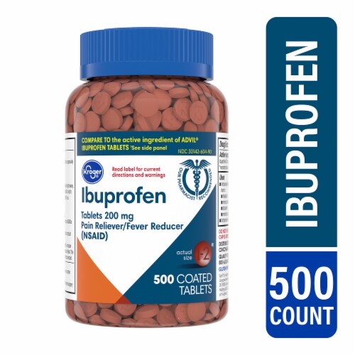 Kroger® Ibuprofen Tablets 200mg Perspective: front