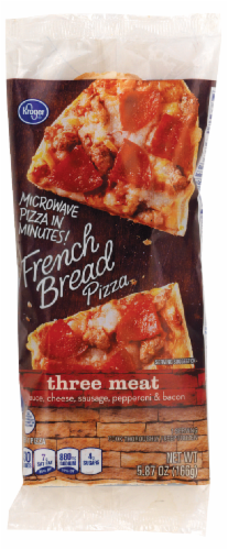 Kroger® Three Meat French Bread Pizza Perspective: front