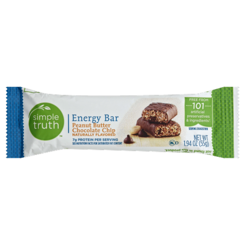Simple Truth™ Peanut Butter Chocolate Chip Energy Bar Perspective: front
