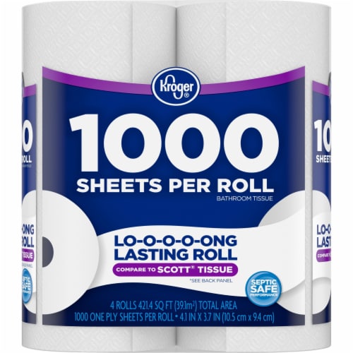 Kroger® Long Lasting Bath Tissue Perspective: front