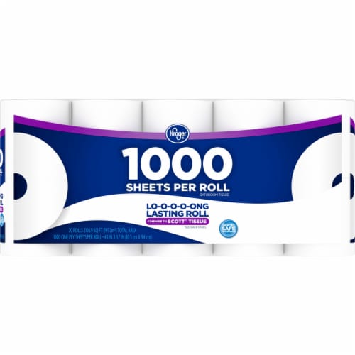 Kroger® 1000 Sheets Per Roll Toilet Paper, 20 rolls - Pick ‘n Save