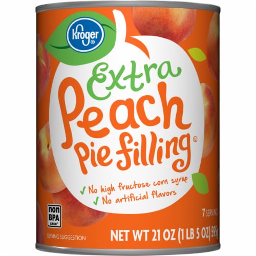 Kroger® Extra Peach Pie Filling Perspective: front