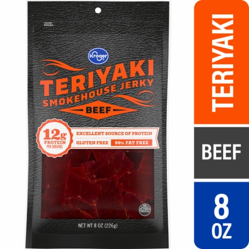 Kroger® Teriyaki Beef Smokehouse Jerky Perspective: front