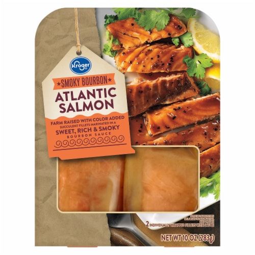 Kroger® Frozen Smoky Bourbon Atlantic Salmon Perspective: front