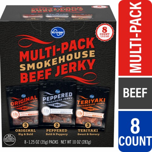 Kroger® Beef Smokehouse Jerky Multi-Pack Perspective: front