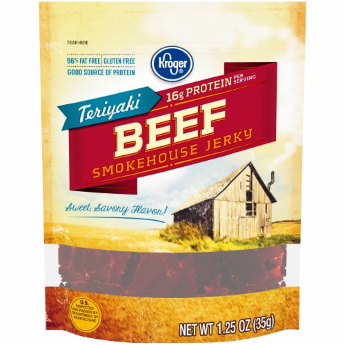 Kroger® Teriyaki Beef Smokehouse Jerky Perspective: front