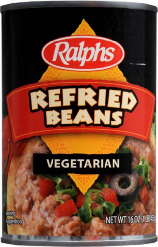 Ralphs Vegetarian Refried Beans Perspective: front