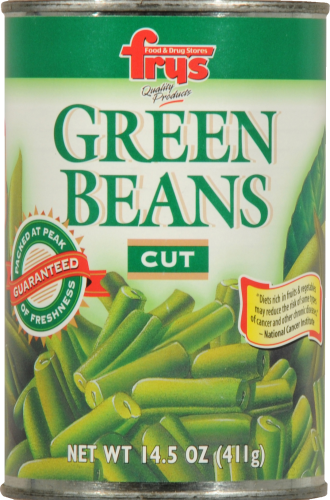 Fry's Cut Green Beans Perspective: front