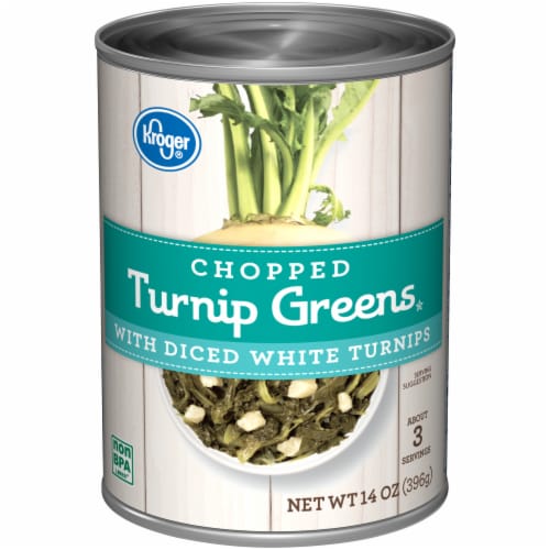 Kroger® Chopped Turnip Greens with Diced White Turnips Perspective: front