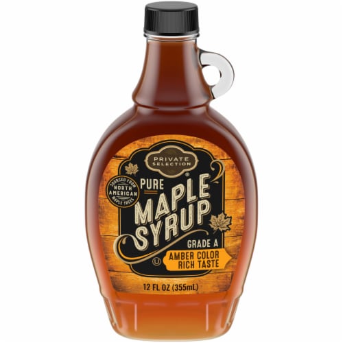 Private Selection® Pure Grade A Amber Color Rich Taste Maple Syrup Perspective: front