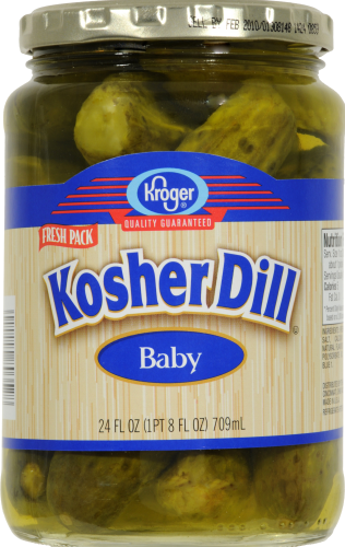 Kroger® Kosher Dill Whole Baby Pickles Perspective: front