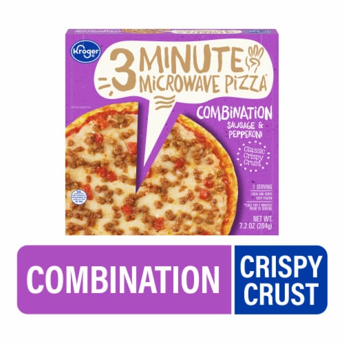 Kroger® Sausage and Pepperoni Crispy Crust Personal Frozen Pizza Perspective: front