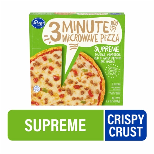 Kroger® 3 Minute Microwave Supreme Frozen Pizza Perspective: front