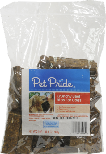 Pet Pride™ Crunchy Beef Ribs for Dogs Perspective: front