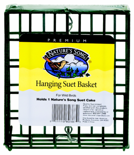 Nature's Song® Hanging Suet Basket Perspective: front