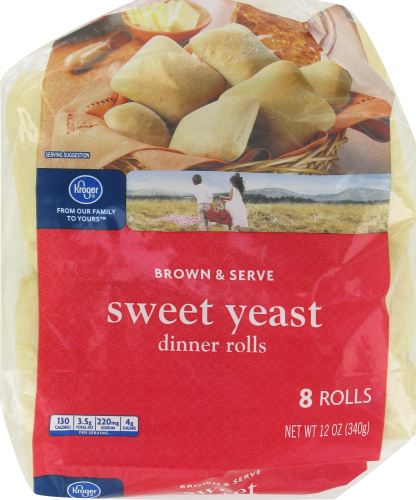 Kroger® Sweet Yeast Brown and Serve Rolls Perspective: front