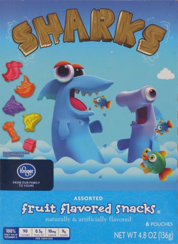 Kroger® Sharks Fruit Snacks Perspective: front