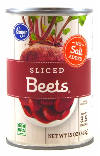 Kroger® No Salt Added Sliced Beets Perspective: front