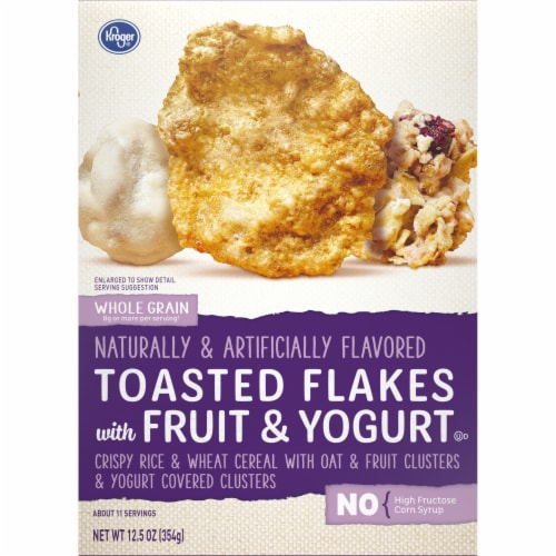 Kroger® Toasted Flakes with Fruit & Yogurt Cereal Perspective: front