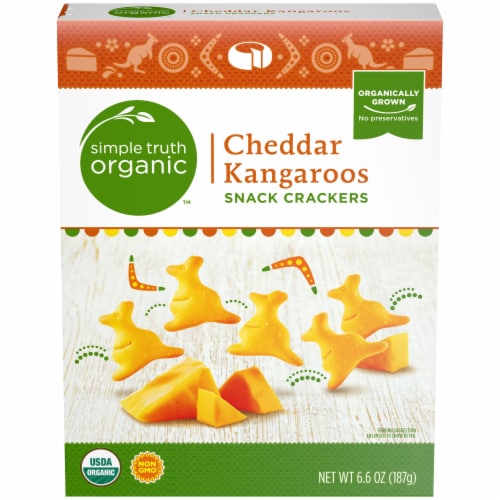 Simple Truth Organic™ Cheddar Kangaroos Snack Crackers Perspective: front