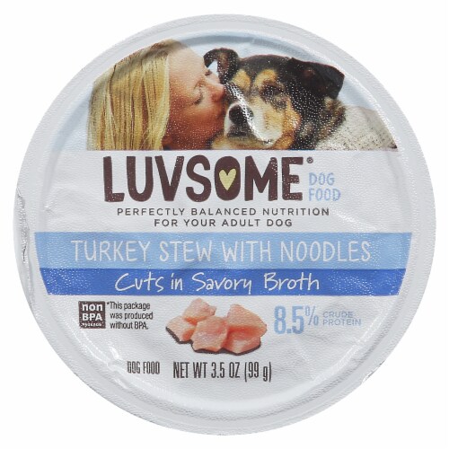 Luvsome® Turkey Stew with Noodles in Savory Broth Wet Dog Food