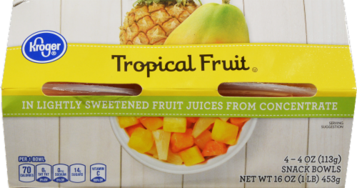 Kroger® Tropical Fruit in Lightly Sweetened Juice Perspective: front