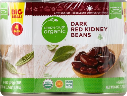 Simple Truth Organic® Dark Red Kidney Beans BIG Deal! Perspective: front