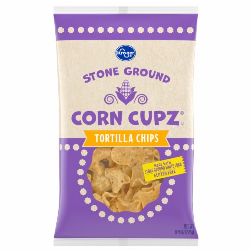 Kroger® White Corn Cupz Tortilla Chips Perspective: front