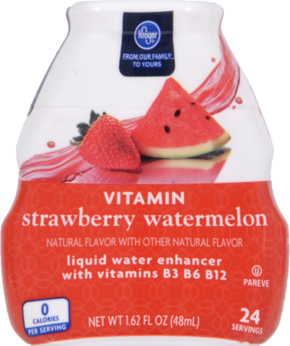 Kroger® Vitamin Strawberry Watermelon Liquid Water Enhancer Perspective: front