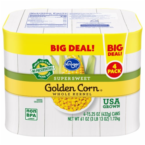 Kroger® Supersweet Whole Kernel Canned Golden Corn Perspective: front