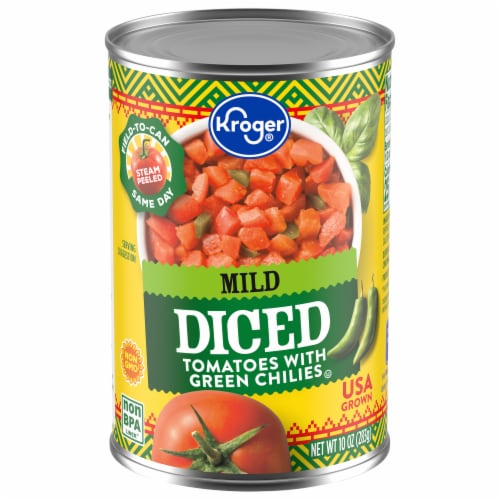Kroger® Mild Diced Tomatoes with Green Chilies Perspective: front