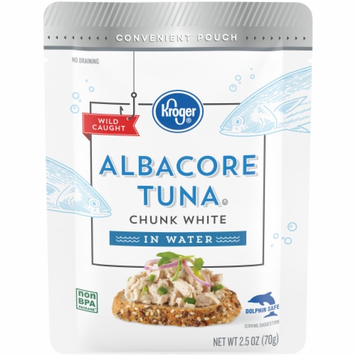 Kroger® Chunk White Albacore Tuna in Water Pouch Perspective: front