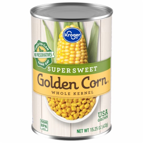 Kroger® Supersweet Whole Kernel Canned Golden Corn Perspective: front