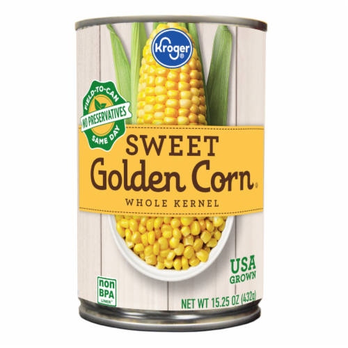 Kroger® Sweet Whole Kernel Canned Golden Corn Perspective: front