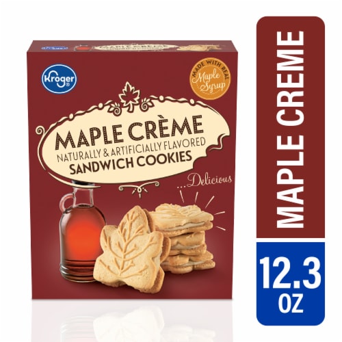 Kroger® Maple Creme Sandwich Cookies Perspective: front