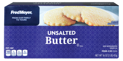 Fred Meyer® Unsalted Butter Sticks Perspective: front