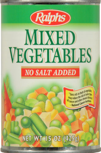 Ralphs Mixed Vegetables With No Salt Added Perspective: front