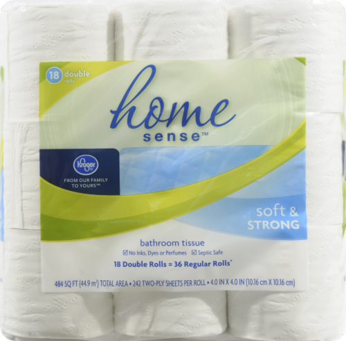 Kroger® Soft & Strong Double Roll Bath Tissue Perspective: front