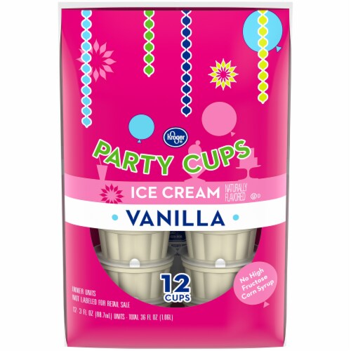Kroger® Party Cups! Vanilla Ice Cream Cups Perspective: front