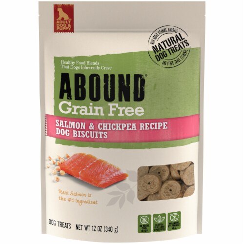 Abound® Grain Free Salmon & Chickpea Recipe Biscuits Dog Treats, 12 oz ...