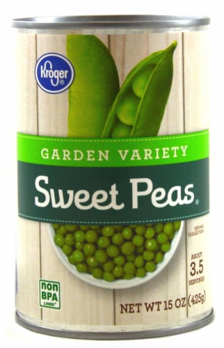 Kroger® Garden Variety Canned Sweet Peas Perspective: front
