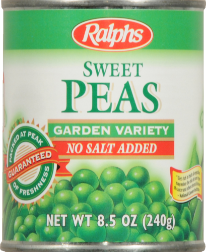 Ralphs Sweet Peas with No Salt Added Perspective: front
