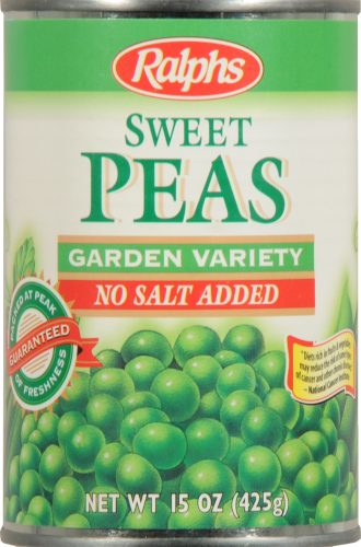 Ralphs Garden Variety Sweet Peas with No Salt Added Perspective: front