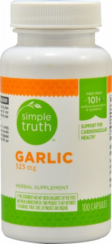 Simple Truth™ Garlic Supplement Capsules 525 mg Perspective: front