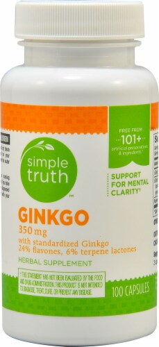 Simple Truth™ Ginkgo Capsules 350 mg Perspective: front