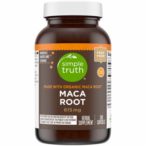 Simple Truth® Maca Root Capsules 615mg Perspective: front