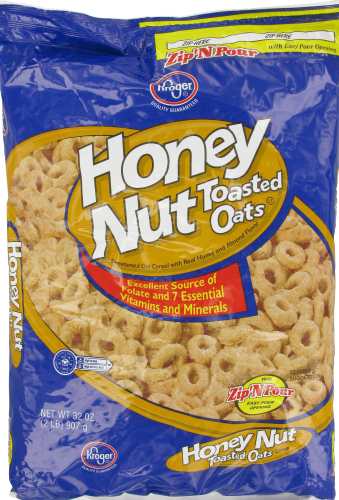 Kroger® Honey Nut Toasted Oats Perspective: front